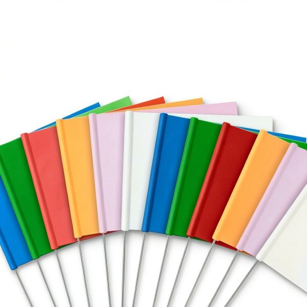 Amylove Safety Flags Bright Colors Durable Steel Wire-2