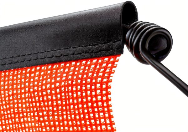 Business King Mesh Safety Flags Orange Weather Proof Trailer-2
