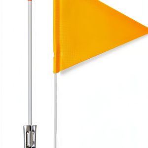 Ezymivs Bike Safety Flag Fiberglass Pole High Visibility-0