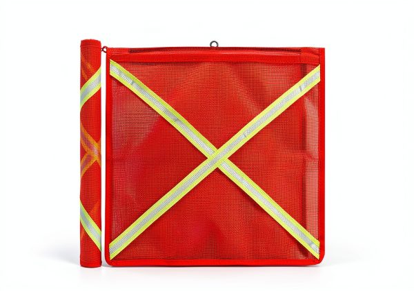 Oqqlin Safety Flags PVC Mesh High Visibility Truck Load-2