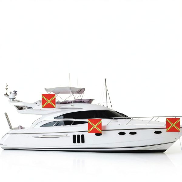 Uprony Safety Flags Mesh Design Reflective Warning Trailers-6