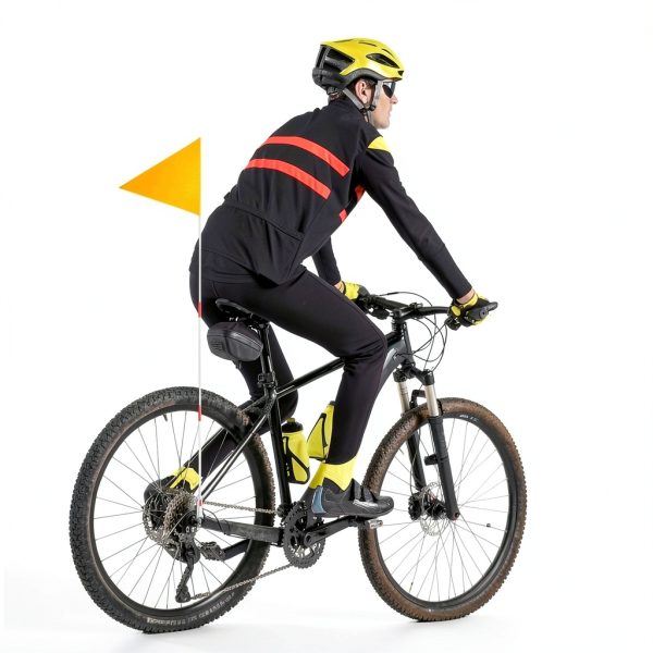 Ezymivs Bike Safety Flag Fiberglass Pole High Visibility-6