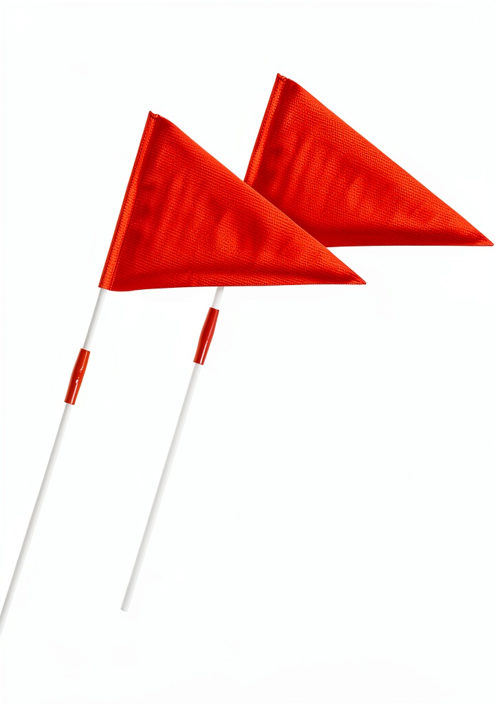IMPRESA Kids at Play Safety Flag Replacement installed on a street sign