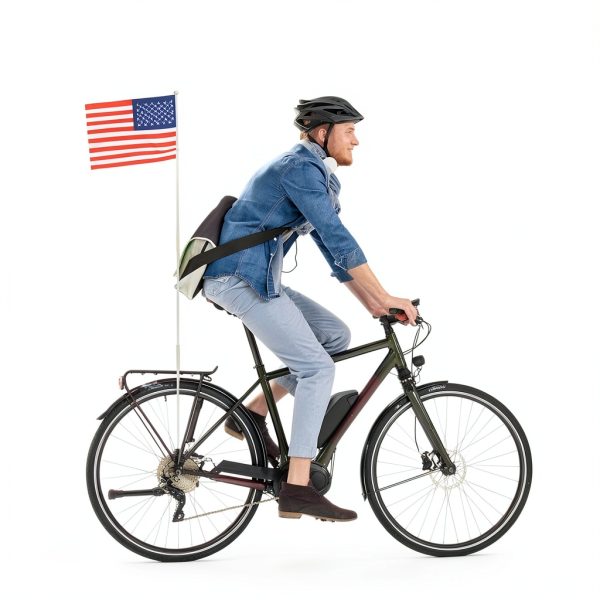 Beupy Bike Safety Flag High Visibility PVC Fiberglass Poles-2