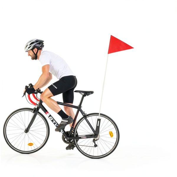 Odowalker Bike Safety Flag High Visibility Adjustable Height-2