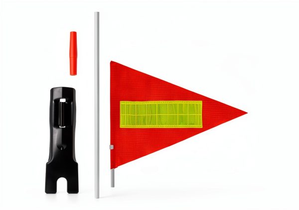 Grevosea Bicycle Safety Flag Reflective Orange Fiberglass-1