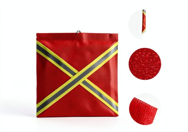 Uprony Safety Flags Mesh Design Reflective Warning Trailers-2
