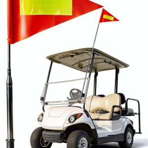 DIMARONGTON Safety Flag Orange Reflective Golf Cart-0