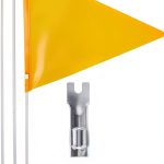 MERRYHAPY Bike Safety Flag Neon Yellow Fiberglass Urban-0