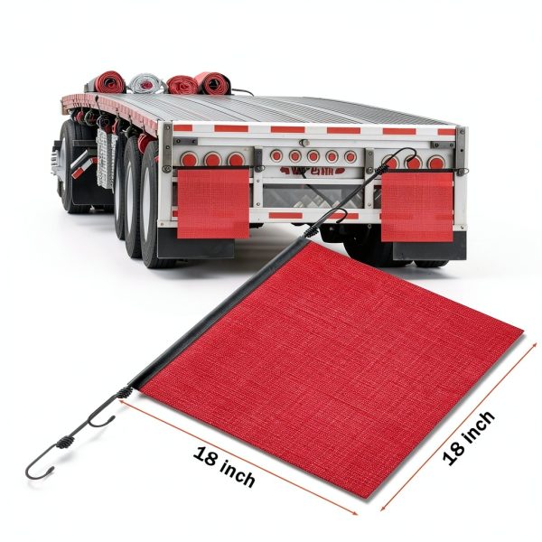 Xunqee Oversize Load Safety Flags PVC Mesh Truck Warning-1