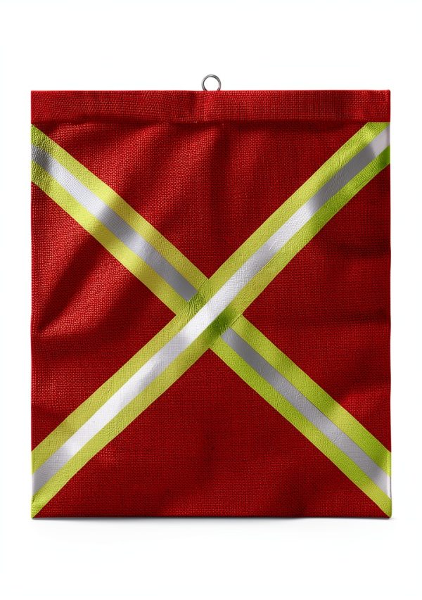 JZTKQTM Safety Flags Reflective Red Mesh Weatherproof Set-1