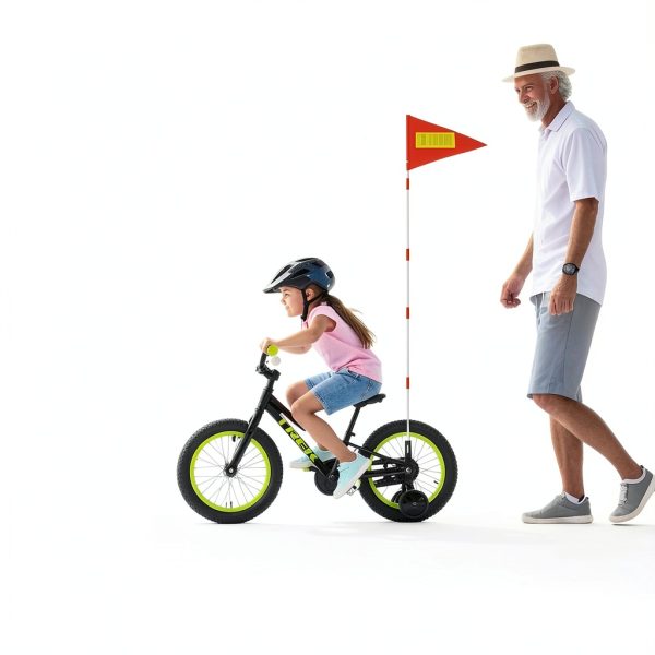 RidingRush Bicycle Safety Flag Adjustable Reflective Orange-1