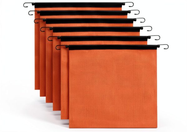 Business King Mesh Safety Flags Orange Weather Proof Trailer-0