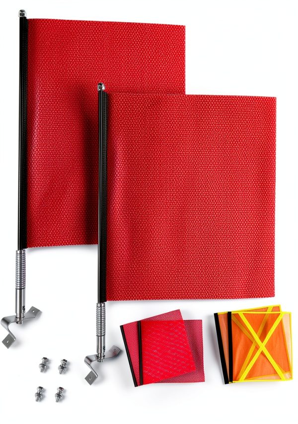 Pavo Safety Flag Industrial Grade High Visibility Orange-0