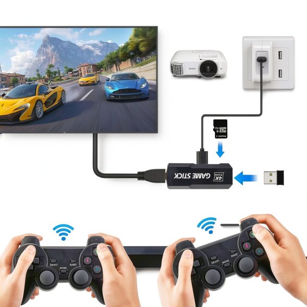 Retro Gaming Console QEUVOON 4K HDMI Stick-1