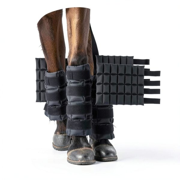 Ice Boots for Horse SilTriangle Wraps Oxford Cloth Gel Cold Therapy-2