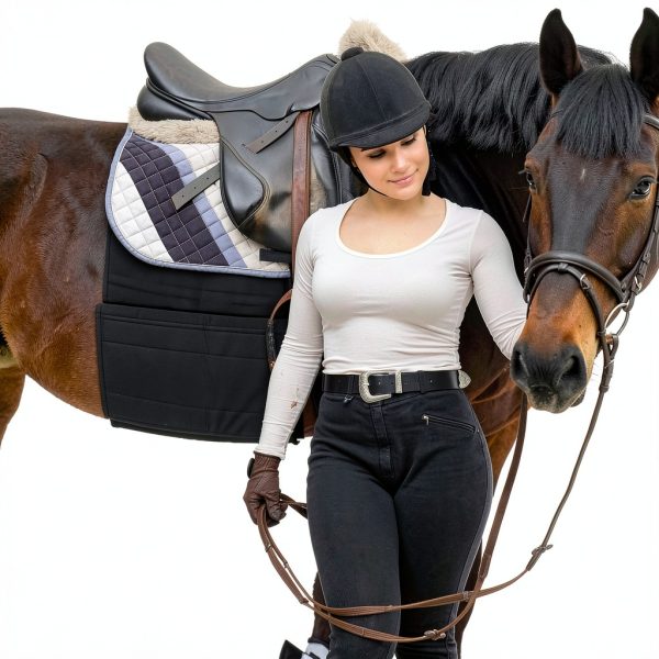 Foilswirl Horse Belly Guard Wrap 14x75 Elastic Protective Bandage-3